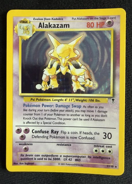 Alakazam, frente da carta