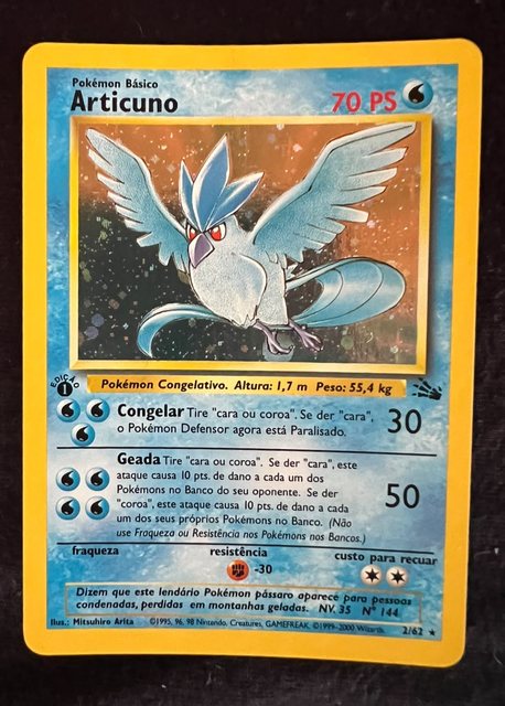 Articuno, frente da carta